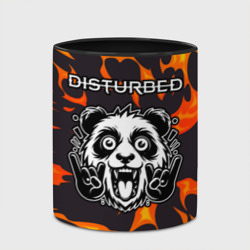 Кружка с полной запечаткой Disturbed рок панда и огонь - фото 2