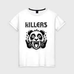 Женская футболка хлопок The Killers - rock panda