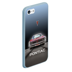 Чехол для iPhone 5/5S матовый Американский масл-кар Pontiac GTO - фото 2