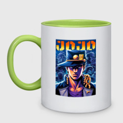 Кружка двухцветная Jojo - Jotaro Kujo ai art