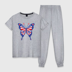 Женская пижама хлопок USA butterfly