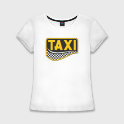 Женская футболка хлопок Slim Такси