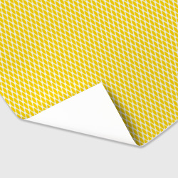 Бумага с принтом Жёлтый имитация сетки паттерн для любого человека, вид спереди №3. Цвет основы: белый
