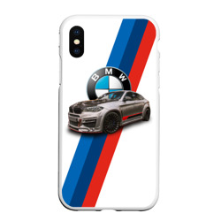 Чехол для iPhone XS Max матовый Немецкий кроссовер BMW X6 M