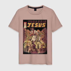 Доисторический Иисус – Мужская футболка хлопок с принтом купить со скидкой в -20%