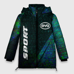 Женская зимняя куртка Oversize BYD sport glitch blue