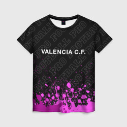 Женская футболка 3D Valencia pro football посередине