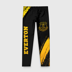 Детские леггинсы 3D Everton - gold gradient вертикально