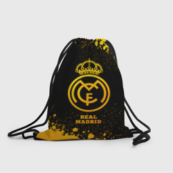 Рюкзак-мешок 3D Real Madrid - gold gradient