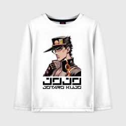 Детский лонгслив хлопок Jotaro Kujo - Jojo ai art