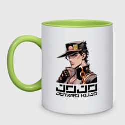 Кружка двухцветная Jotaro Kujo - Jojo ai art