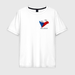 I'm Czech - motto – Мужская футболка хлопок Oversize с принтом купить со скидкой в -16%