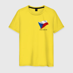 Мужская футболка хлопок I'm Czech - motto