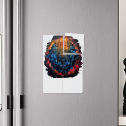 Плакат с принтом Лотос космос для любого человека, вид спереди №4. Цвет основы: белый