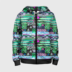 Детская толстовка 3D на молнии Abstract color pattern