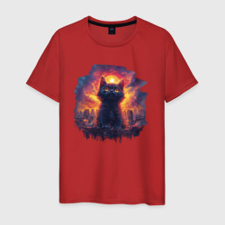 Котёнокзилла – Мужская футболка хлопок с принтом купить со скидкой в -20%