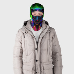 Балаклава 3D Неоновая цифровая пантера - фото 2