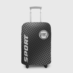 Чехол для чемодана 3D Fiat sport carbon
