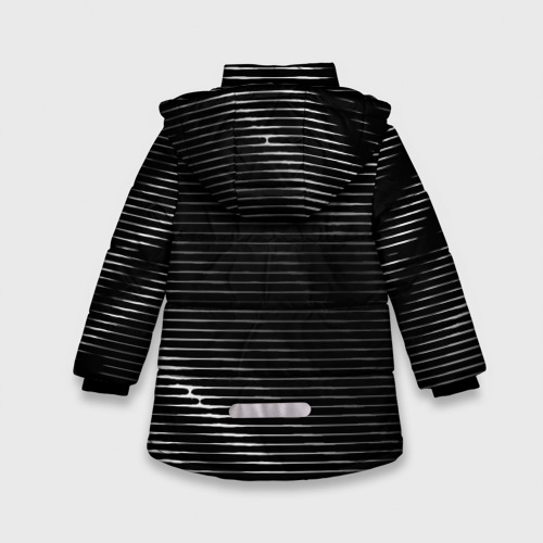 Зимняя куртка для девочек 3D Saab sport metal, цвет черный - фото 2