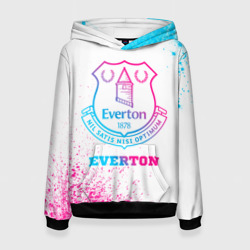 Женская толстовка 3D Everton neon gradient style