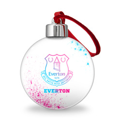 Ёлочный шар Everton neon gradient style