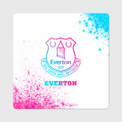 Магнит виниловый Квадрат Everton neon gradient style