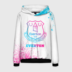 Мужская толстовка 3D Everton neon gradient style