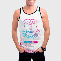 Мужская майка 3D Everton neon gradient style - фото 2