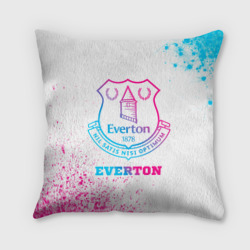 Подушка 3D Everton neon gradient style