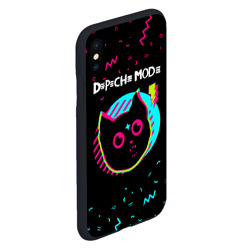 Чехол для iPhone XS Max матовый Depeche Mode - rock star cat - фото 2