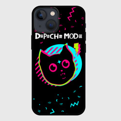 Чехол для iPhone 13 mini Depeche Mode - rock star cat