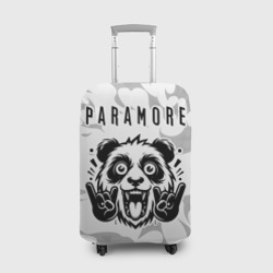 Чехол для чемодана 3D Paramore рок панда на светлом фоне