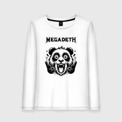 Женский лонгслив хлопок Megadeth - rock panda