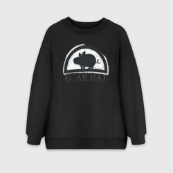 Женский свитшот oversize без начеса хлопок Семь смертных грехов Хоук