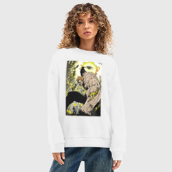 Женский свитшот oversize без начеса хлопок Семь смертных грехов Эсканор - фото 2