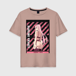 Женская футболка хлопок Oversize Франкс Зеро Ту
