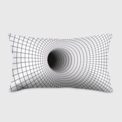 Червоточина - черная сетка на белом – Подушка 3D антистресс с принтом купить