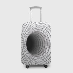Червоточина - черная сетка на белом – Чехол для чемодана 3D с принтом купить