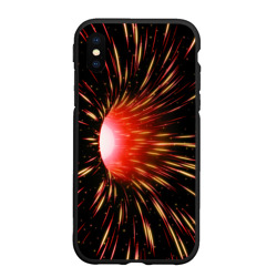 Червоточина - огненные лучи – Чехол для iPhone XS Max матовый с принтом купить