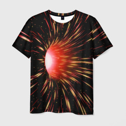 Червоточина - огненные лучи – Мужская футболка 3D с принтом купить со скидкой в -26%