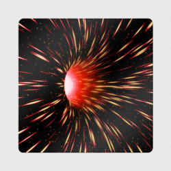 Червоточина - огненные лучи – Магнит виниловый Квадрат с принтом купить