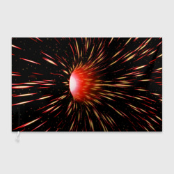 Червоточина - огненные лучи – Флаг 3D с принтом купить