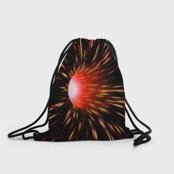 Червоточина - огненные лучи – Рюкзак-мешок 3D с принтом купить со скидкой в -25%