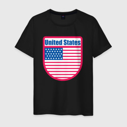 United States – Мужская футболка хлопок с принтом купить со скидкой в -20%