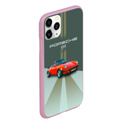 Чехол для iPhone 11 Pro Max матовый Porsche спортивный немецкий автомобиль - фото 2