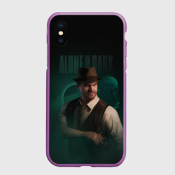 Чехол для iPhone XS Max матовый Alone in the dark - Edward Carnby