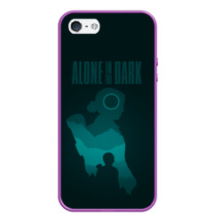 Чехол для iPhone 5/5S матовый Alone in the dark - Emily