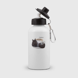 Мейн кун и чашка кофе – Бутылка спортивная с принтом купить со скидкой в -15%