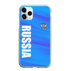 Россия - синие волны – Чехол для iPhone 11 Pro матовый с принтом купить