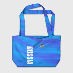 Россия - синие волны – Пляжная сумка 3D с принтом купить
